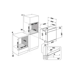 Духова шафа Whirlpool WOI5S8CM1SBA - мініатюра 3