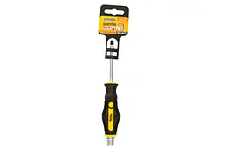 Викрутка ударна шліцева плоска Mastertool SL5 x 75мм HEX 49-6575 - мініатюра 7