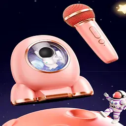 Портативна акустика DK MC-009 + 1 мікрофон Pink [115809] - мініатюра 5
