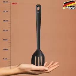 Ложка для сервіровки з прорізами KELA Apart 34 см чорна (12633) - мініатюра 4