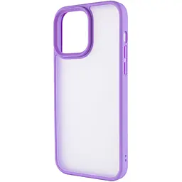 TPU+PC чохол Metal Buttons для Apple iPhone 14 Pro Max 6.7" Бузковий - мініатюра 3
