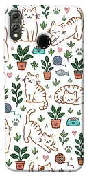 TPU чохол Demsky Cats pattern для Huawei Honor 8X