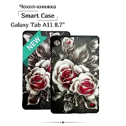 Чохол BeCover Smart Case для Samsung Galaxy Tab A11 SM-X133/SM-X135 8.7" Black Rose (713983) - мініатюра 2