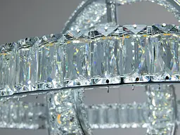 LED-люстра з кришталем Diasha D8886/500-3B CH, 92W, пульт, хром, Ø48 см - мініатюра 6