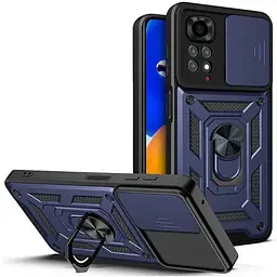 Чохол Ummi Camshield Serge Ring для Xiaomi Redmi Note 11 (Global) / Note 11S Синій / Navy