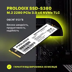 Накопичувач SSD ProLogix m.2 NVMe 512GB S380 TLC PCIe 3.0 480 500 (PRO512GS380) - мініатюра 6