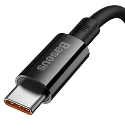 Кабель Baseus Superior Series Fast Charging Cable USB to Type-C 100W 1m P10320102114-00 Black - мініатюра 3