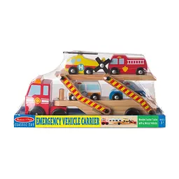Ігровий набір Melissa & Doug дерев'яний аварійний перевізник-трейлер (MD14610) - мініатюра 5