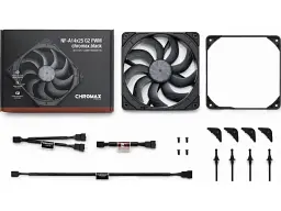 Вентилятор для корпусу Noctua NF-A14x25 G2 PWM chromax.black - мініатюра 3