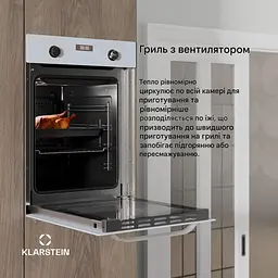 Вбудована духовка Klarstein SmartSlim 49 л 2000 Вт (10046697) - мініатюра 7