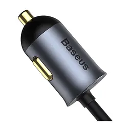 Зарядний пристрій Baseus 2xUSB-C + 2xUSB 120W + extension cord gray (CCBT-A0G) - мініатюра 3