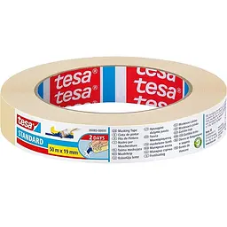 Стрічка малярна Tesa Standard 50 м х 19 мм бежева