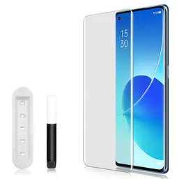 Захисне скло DK для Oppo Find X5 UV Curved 010276 clear 2 шт. - мініатюра 4