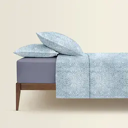 Комплект постільної білизни Cosas Floral breeze CS5 Сімейний небесний (FloralBreeze_El180x30-56Steel_160x2) - мініатюра 2
