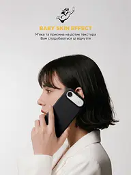 Силиконовый чехол с MagSafe для Apple iPhone 17 Air, ICON2 MagCase, черный, противоударный, панель с мягкой подкладкой, защита всего корпуса, поддержка беспроводной зарядки, совместим с защитными стеклами и пленками, ArmorStandart (ARM86250) - мініатюра 9
