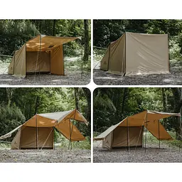 Намет одномісний із тентом Naturehike CNK2450WS026, коричневий - мініатюра 8