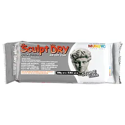 Маса для моделювання, сіра, самозастигаюча, 250 г, Sculpt Dry, Mungyo