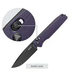 Ніж складаний туристичний SRM Terrier 258L-GN (9.3 см) D2 / G10 фіолетовий - мініатюра 13