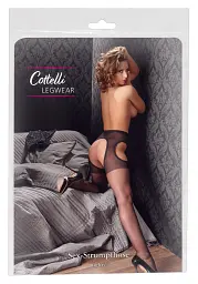 Колготки Cottelli Collection Sex Tights S/M чорний - мініатюра 7