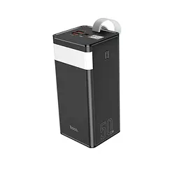 Зовнішній акумулятор Hoco Powermaster fully compatible 50000mAh J86A з лампою 22.5W чорний - мініатюра 3