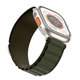 Ремінець для Apple Watch 49/46/45/44/42 (Series 1-3), оливковий, Alpine Loop Alpina Band, тканинний поліестеровий ремінець для смарт-годин, дихаючий, для активного відпочинку та спорту, ArmorStandart (ARM81045) - мініатюра 3