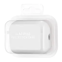 Чохол Silicone Case 2,5mm with microfiber for AirPods Pro 3 White - мініатюра 2