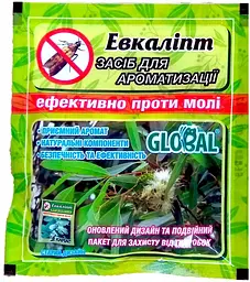 Таблетки від молі і для ароматизації повітря Global Евкаліпт 10 шт.
