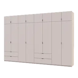 Розпашна Шафа для одягу Doros Лукас Кашемір 4+4 ДСП 360х50х240 (42005144)