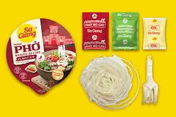 Локшина рисова Sa Giang Beef Spicy Flavor Instant Pho 50 г - мініатюра 2