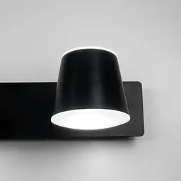Чорне LED бра із двома регулюючими точками світла 32х14 см Арт. 8358/2 BK Line F - мініатюра 6