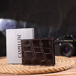 Чоловічий шкіряний портмоне Canpellini 11,3х8,3х1 см acs0025024 - мініатюра 8