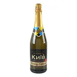 Напій винний ТЗШВ Вечірній Київ білий напівсолодкий газований 6-6.9% 0.75 л