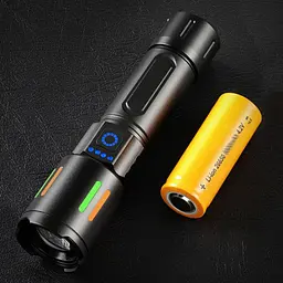 Ліхтар ручний акумуляторний BL BL-611-TG FLUORESCENCE zoom 1x26650 або 3xAAA - мініатюра 5