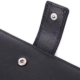 Надійний жіночий гаманець з натуральної шкіри ST Leather 22548 чорний - мініатюра 7