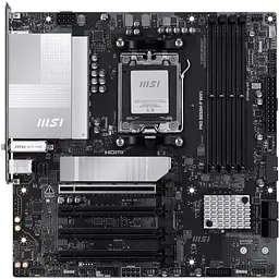 Материнська плата MSI AM5 PRO B850M-P WIFI, B850, 4xDDR5, Int.Video (CPU), 4xSATA3, 3xM.2, 1xPCI-E 5.0 x16, 3xPCI-E 3.0 x16, ALC897, Realtek 8126VB 5Gb, WiFi 7, Bluetooth 5.4, 9xUSB 3.2 / 8xUSB 2.0, HDMI/DP, Micro ATX