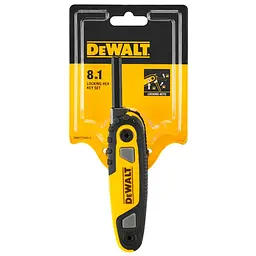 Ключі шестигранні HEX1.5-8мм складаються в корпус набір 8шт DeWALT hoz0012931 - мініатюра 5