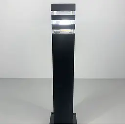 Вуличний ліхтар в чорному кольорі корпусу 80 см | Line F | Арт. 8024 80CM BK (стовп)