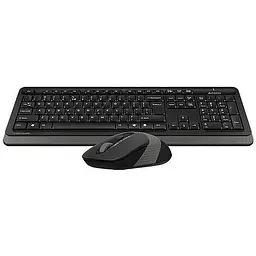 Комплект бездротовий (клавіатура+миша) A4Tech FG1010S Black/Grey - мініатюра 2