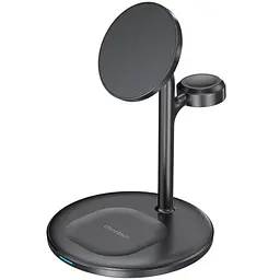 Магнітний бездротовий зарядний пристрій Choetech T585-F 3in1 Magnetic Wireless Charger Station for Apple