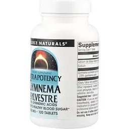 Джімнема Сильвестра Source Naturals 550 мг 120 таблеток - мініатюра 3
