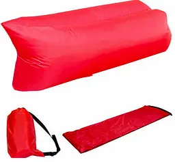 Диван надувний з подушкою лежак крісло 150х70см подушка 70х30см UKC AIR Sofa 4 червоний - мініатюра 2