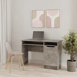 Письмовий стіл MebelStar Лілу 110x50x75 см Бетон (MBS-1371)