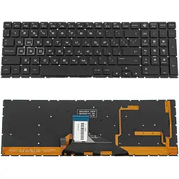 Клавіатура для ноутбука HP (Omen: 15-DC) rus чорний без фрейму підсвічування клавіш (RGB)