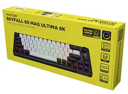 Клавіатура HATOR Skyfall 65 MAG ULTIMA 8K Wireless Black White (HTK3860) - мініатюра 7
