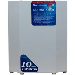Стабілізатор напруги теристорні Укртехнологія Norma HV 15 15000 Вт 220 В стабілізація 150-300 9 ступенів