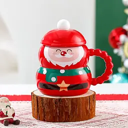 Кухоль з кришкою новорічний Merry Christmas 3 13687 400 мл