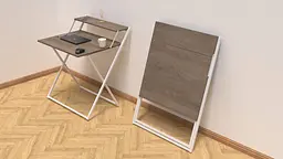 Стіл трансформер Компакт 4 750x790x720 Білий метал ДСП Дуб Сонома Трюфель 16 мм FRD-104701 - мініатюра 3