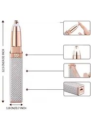Тример жіночий для брів USB Blawless MA-3 2в1 портативний з насадками  - мініатюра 7