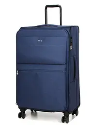 Валіза велика L тканинна з розширенням Airtex 828 78×48×34см 113л Темно-синій