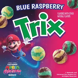 Сухий сніданок General Mills Trix The Super Mario Galaxy Blue Raspberry 470г - мініатюра 4